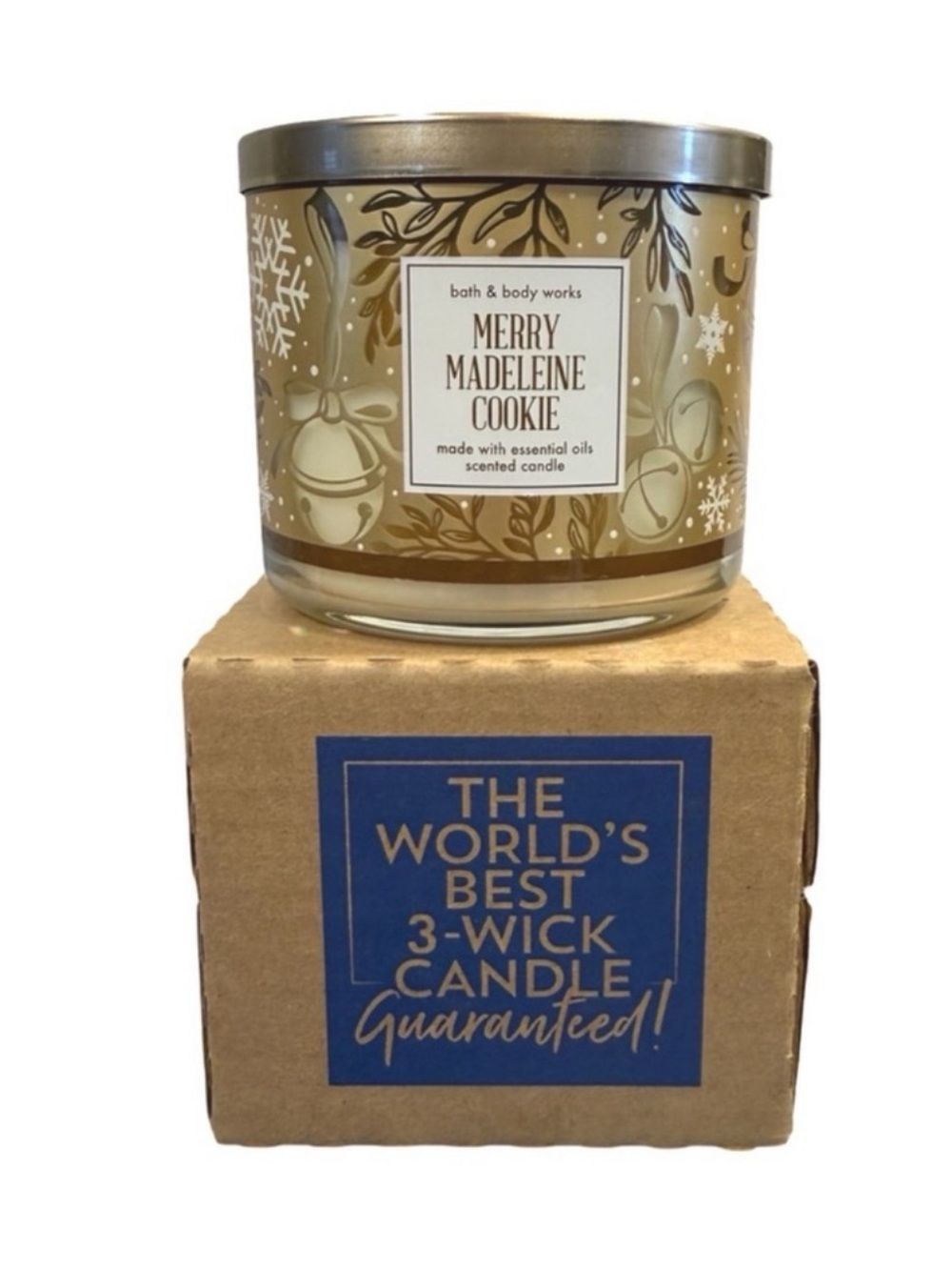 Merry Madeleine Cookie Candle